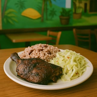 Island Taste Jerk Chicken 1/4 Dark Meat Dinner