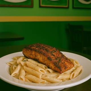 Jerk Salmon Pasta